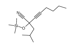 4-cyano-2-methyl-4-trimethylsilyloxy-5-decyne Structure