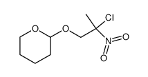 2-(2-Chloro-2-nitropropoxy)tetrahydro-2H-pyran结构式