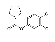 (4-chloro-3-methoxyphenyl) pyrrolidine-1-carboxylate Structure