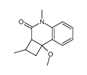 2,4-dimethyl-8b-methoxy-1,2,2a,8b-tetrahydrocyclobuta(c)quinolin-3(4H)-one Structure