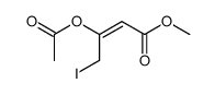 methyl (E)-3-acetoxy-4-iodo-2-butenoate Structure