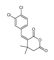 3-[1-(3,4-Dichloro-phenyl)-meth-(Z)-ylidene]-4,4-dimethyl-dihydro-pyran-2,6-dione结构式