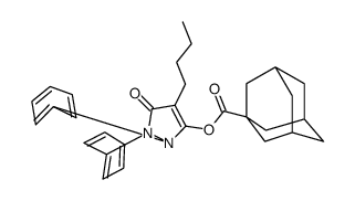4-BUTYL-1,2-DIHYDRO-5-((1-ADAMANTANECARBONYL)OXY)-1,2-DIPHENYL-3H-PYRAZOL-3-ONE结构式