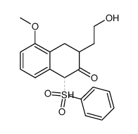 1-Benzenesulfonyl-3-(2-hydroxy-ethyl)-5-methoxy-3,4-dihydro-1H-naphthalen-2-one Structure