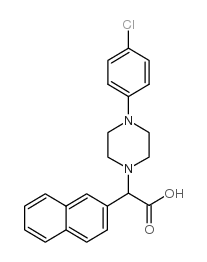 [4-(4-氯苯基)哌嗪-1-基]萘-2-乙酸结构式