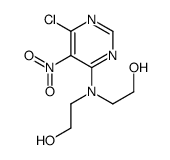 2-[(6-chloro-5-nitropyrimidin-4-yl)-(2-hydroxyethyl)amino]ethanol结构式