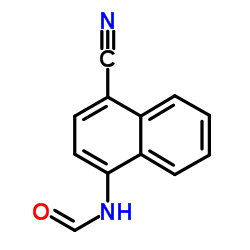 N-(4-Cyano-1-naphthyl)formamide结构式
