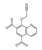 2-(5,7-dinitroquinolin-8-yl)oxyacetonitrile结构式