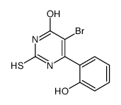 5-bromo-6-(2-hydroxyphenyl)-2-sulfanylidene-1H-pyrimidin-4-one Structure