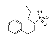 4-methyl-2-(2-pyridin-4-ylethyl)-1,2,5-thiadiazolidine 1,1-dioxide Structure