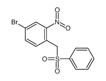 1-(benzenesulfonylmethyl)-4-bromo-2-nitrobenzene结构式