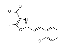 2-[2-(2-chlorophenyl)ethenyl]-5-methyl-1,3-oxazole-4-carbonyl chloride结构式