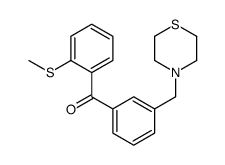 2-THIOMETHYL-3'-THIOMORPHOLINOMETHYL BENZOPHENONE结构式