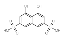 4-chloro-5-hydroxynaphthalene-2,7-disulphonic acid Structure