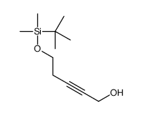 5-[tert-butyl(dimethyl)silyl]oxypent-2-yn-1-ol结构式