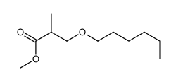 methyl 3-hexoxy-2-methylpropanoate结构式