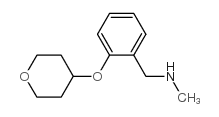 N-METHYL-2-(TETRAHYDROPYRAN-4-YLOXY)BENZYLAMINE structure