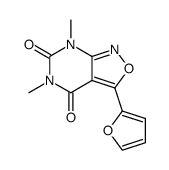 3-Furan-2-yl-5,7-dimethyl-7H-isoxazolo[3,4-d]pyrimidine-4,6-dione结构式