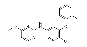 N-[4-chloro-3-(2-methylphenoxy)phenyl]-4-methoxypyrimidin-2-amine Structure