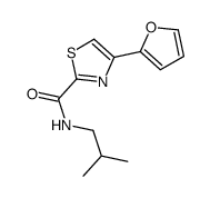 4-(furan-2-yl)-N-(2-methylpropyl)-1,3-thiazole-2-carboxamide Structure