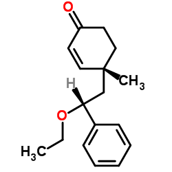 (4R)-4-[(2R)-2-Ethoxy-2-phenylethyl]-4-methyl-2-cyclohexen-1-one结构式