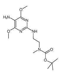 tert-butyl 2-(5-amino-4,6-dimethoxypyrimidin-2-ylamino)ethyl(methyl)carbamate结构式