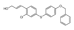 3-[2-chloro-4-(4-phenylmethoxyphenyl)sulfanylphenyl]prop-2-en-1-ol Structure