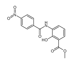 methyl 2-hydroxy-3-[(4-nitrobenzoyl)amino]benzoate Structure