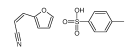 3-(furan-2-yl)prop-2-enenitrile,4-methylbenzenesulfonic acid Structure