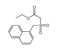 ethyl 2-(naphthalen-1-ylmethylsulfonyl)acetate结构式