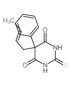 4,6(1H,5H)-Pyrimidinedione,5-(2-buten-1-yl)dihydro-5-phenyl-2-thioxo- structure