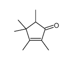 2,3,4,4,5-pentamethylcyclopent-2-en-1-one Structure