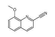 8-methoxyquinoline-2-carbonitrile结构式