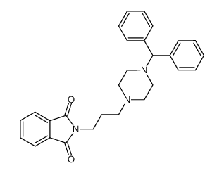 2-[3-(4-benzhydryl-piperazin-1-yl)-propyl]-isoindole-1,3-dione Structure