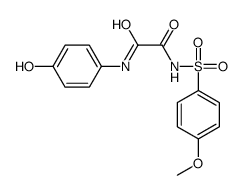 N-(4-hydroxyphenyl)-N'-(4-methoxyphenyl)sulfonyloxamide Structure