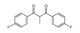 1,3-Propanedione, 1,3-bis(4-fluorophenyl)-2-methyl结构式