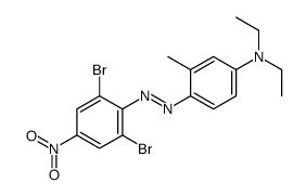 4-[(2,6-dibromo-4-nitrophenyl)azo]-N,N-diethyl-m-toluidine结构式
