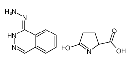 5-oxo-L-proline, compound with phthalazin-1(2H)-one hydrazone (1:1)结构式