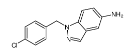 1-(4-Chlorobenzyl)-1H-indazol-5-amine Structure