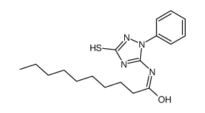 N-(2-phenyl-5-sulfanylidene-1H-1,2,4-triazol-3-yl)decanamide结构式