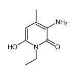 3-amino-1-ethyl-6-hydroxy-4-methyl-2-pyridone Structure