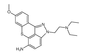 5-amino-N,N-diethyl-8-methoxy-2H-<1>benzothiopyrano<4,3,2-cd>indazole-2-ethanamine结构式