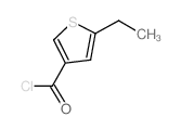 3-Thiophenecarbonyl chloride, 5-ethyl- (9CI) Structure