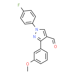 1-(4-Fluorophenyl)-3-(3-methoxyphenyl)-1h-pyrazole-4-carbaldehyde Structure