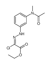 ethyl (2Z)-2-[[3-[acetyl(methyl)amino]phenyl]hydrazinylidene]-2-chloroacetate Structure