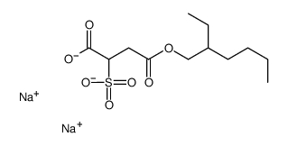 disodium 4-(2-ethylhexyl) 2-sulphonatosuccinate结构式