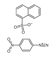 4-nitro-benzenediazonium, naphthalene-1-sulfonate Structure