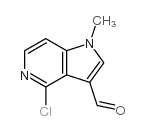 4-CHLORO-1-METHYL-1H-PYRROLO[3,2-C]PYRIDINE-3-CARBALDEHYDE structure