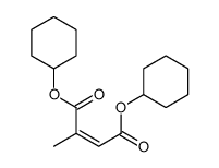 dicyclohexyl 2-methylbut-2-enedioate结构式