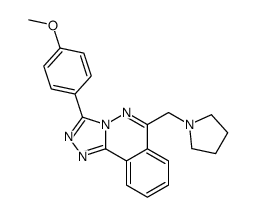 3-(4-methoxyphenyl)-6-(pyrrolidin-1-ylmethyl)-[1,2,4]triazolo[3,4-a]phthalazine结构式